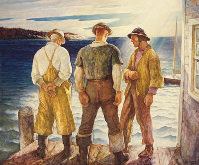 Tre pescatori, 1938 da Newell Convers Wyeth